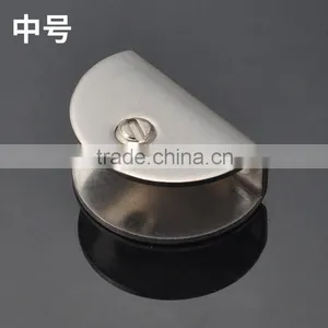 Small Glass Clamp - 8 or 10mm or 12mm Glass - Round Back - Satinless Steel 304 201 thumbnail-4