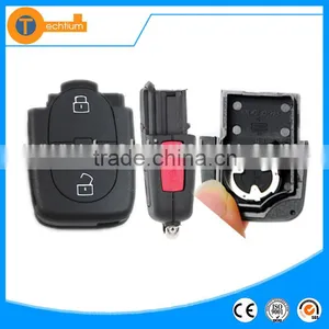 Wholesale 2 Button Car Key With Panic Function Key Cover Fob Blanks Shell Case for vw Jetta Bora Santana Golf Mk5 thumbnail-1