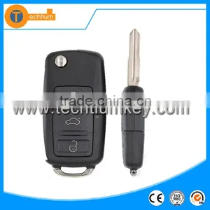 315Mhz Car Key Frequency Without Chip 3 Button Remote Flip Car Key Shell for VW Jetta 2 5 6 Mk6 Mk4 Mk5 thumbnail-1