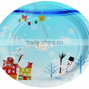 Christmas Custom Printed Shaped Paper Snack Plate/dinner Plates thumbnail-2
