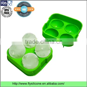 Promotional Gift Quick-freeze Perfect Sphere Premium Silicone Ice Ball Mold thumbnail-1
