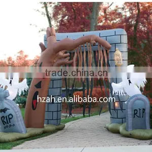 Halloween Yard Decoration Inflatable Graveyard Archway thumbnail-1