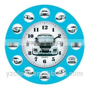 Round Photo Frame Wall Clock With 12 Bird Pictures and Sound thumbnail-3