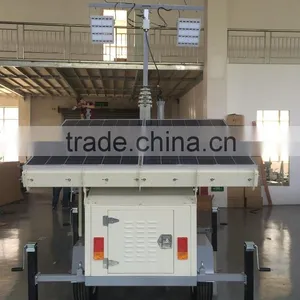 China Chinese Solar Panel Diesel Generator Light Tower Vehicle-mounted Light Tower thumbnail-1