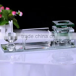Transparent Fancy Popular Sale Crystal Office Set thumbnail-3