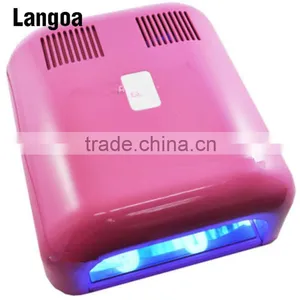 36w uv Led Nail Lamp Machine Timer Fuse + 4 x 9w Bulbs thumbnail-2