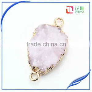 Factory Cheap Wholesale Resin Druzy Stone Pendant Jewelry thumbnail-1