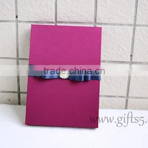 Decorative Wedding Invitation Card Box With Bowknot thumbnail-5