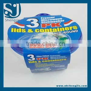 Trade Assurance 3Pcs Plastic Food Container / Crisper / Kitchenware thumbnail-1