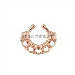American&European Style New Fashion Fake Nose Ring Non Piercing Nose Ring thumbnail-5