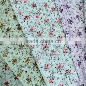 Hot Selling 100% Poly Chiffon Printed for Fashionable Bright Dress thumbnail-1