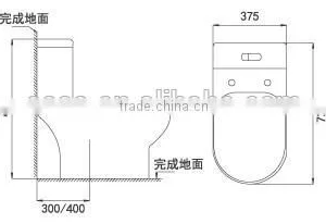Modern Design Toilet TC--38703 thumbnail-2