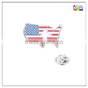 USA Map Dove LAPEL PIN Brooch thumbnail-1