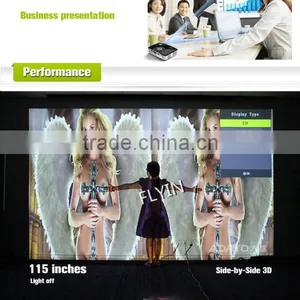 1280x800 Portable1000 Lumens Pico Led Projector 3D 1080p Mini Android Projector thumbnail-6