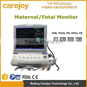 Multi Parameter Maternal Monitor Fetal FHR TOCO FM SPO2 PR ECG NIBP RESP TEMP for Mothers and Infants Single Twins Optional thumbnail-1