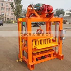 Multi-funtion QTJ4-40 Semi Automatic Small Hollow Block/paving Brick Making Machine In Shandong thumbnail-3
