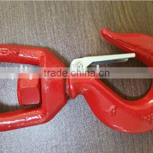 Factory Supplier Hot Sale G80 Swivel Painted Red Carbon Steel Lifting Swivel Hook thumbnail-1