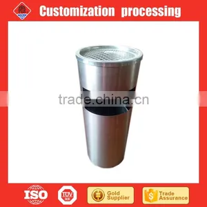 Round Stainless Steel Dustbin OEM thumbnail-1