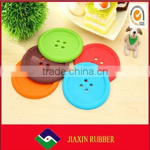 2014 Heat Resistant Round Silicone Coasters Button Coasters Cup Mat thumbnail-1