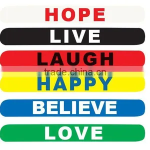 Promotional Fashion Silicone Slap Bracelets thumbnail-1