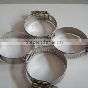 Wells CE Hardware Polished SS304 Stainless 316 Hose Clamps for Pipeline thumbnail-4