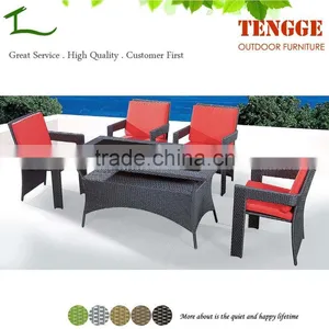 YH-5002 Foshan Rattan Rectangle Dining Table and Armchair thumbnail-1