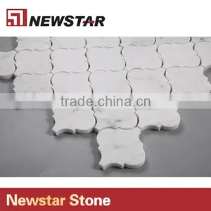 Newstar Italian White Carrara Arabesque Kitchen Bathroom Wall 12x12 Tile Mosaic thumbnail-2