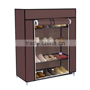 5 Tiers Shoe Rack 20 Pairs Non-woven Fabric Shoe Tower Organizer Cabinet thumbnail-1