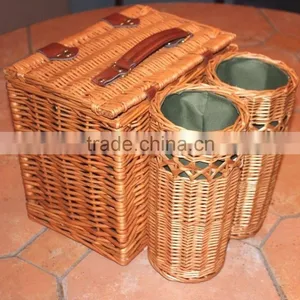 Wholesale Empty Large Wicker Wine Basket for Picnic thumbnail-1