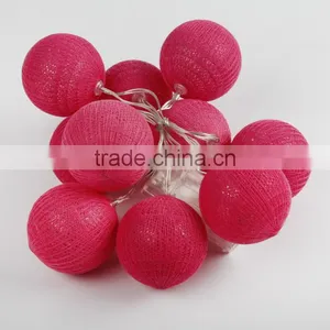 Multi-color Christmas Decorative Cotton Ball LED String Lights thumbnail-2