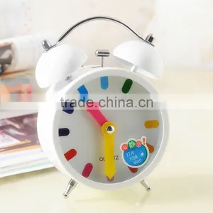 Supply Fashion Colorful Ultra-quiet Twin Bell Alarm Clock / With Light Alarm Clock thumbnail-1