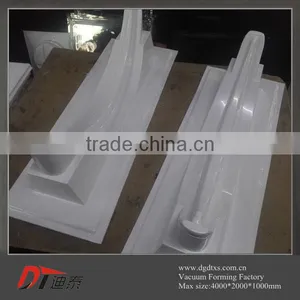 Custom White Arched Plastic Shape Part by Vacuum Forming thumbnail-4