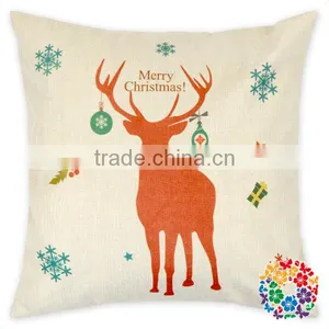 Swans Printed Square Shape Sofa Pillow Cover Wholesale Pillow Cases thumbnail-5