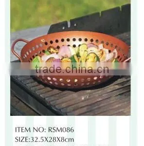 NON-STICK BBQ GRILL PAN IN BROWN COLOR FINISH thumbnail-1