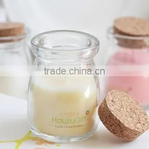 Smokeless Candle Glass Cup / Romantic Scented Candle Birthday Candle Jar thumbnail-3