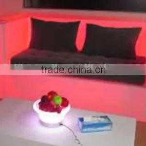 Large Size Lighting Plastic LED Home Decorative Furniture LED Sofa/chair With Double Seats thumbnail-6