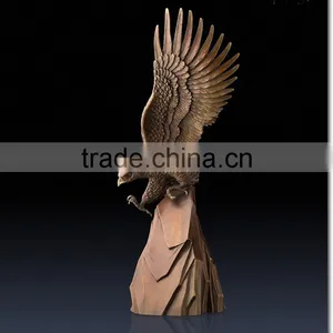 High Quality Home Decoration Metal Crafts Bronze Outdoor Eagle Statues thumbnail-6