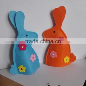 Amazon Best Kid Gift 4 Pcs Felt Easter Egg Holder Easter Egg Cover for Decoration thumbnail-6