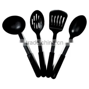 Packed Hanger Sticker on Each Pcs 4pcs Black Kitchen Utensil Set Without Printing thumbnail-1