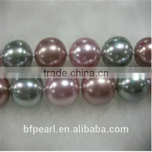 Wholesale 16-20mm Egg Shaped Loose Shell Pearl Beads Strands thumbnail-1
