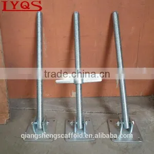 Scaffolding Adjustable Steel Screw Base Jack,fixed/swivel Scaffolding Base Jack thumbnail-1