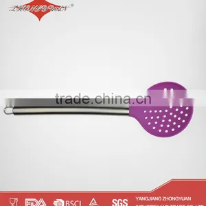 Colorful Stainless Steel Handle Food Silicone Rubber Kitchen Utensils thumbnail-4