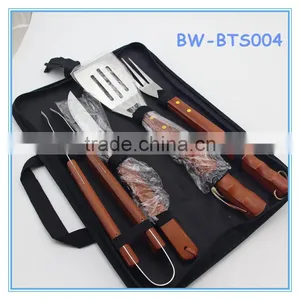 4-Piece Stainless Steel Barbecue Set With Storage Case thumbnail-1