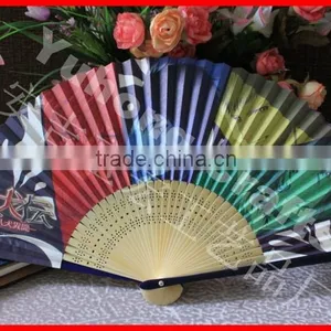 Best Selling Bamboo Paper Fan With Two Sides Printing thumbnail-1