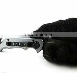 New Black Anti-CUT Glove Cut Resistant Knitted Anti Cut Gloves Protect Hands thumbnail-1