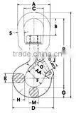 ATLI 322A US Type Alloy Steel With Safety Catch Eye Hook thumbnail-2