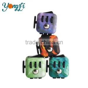 Mixed Colors Magical Cube Smooth Button Desk Toy Children and Adults Anxiety Attention Relieves Stress Fidget Cube thumbnail-1