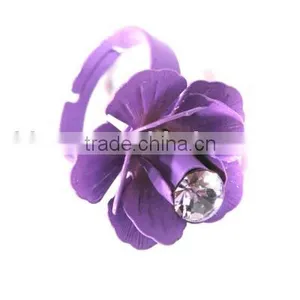 Promotional Rose Ring With Rhinestone thumbnail-1