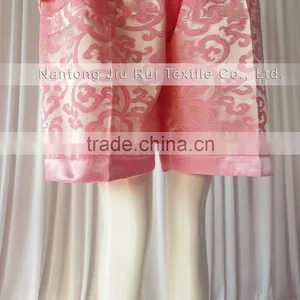 Pink/Rich Floral Pattern Sweat Steaming Clothes V-Neck Jacquard Family Pajama Set Short Sleeve Women Pajamas thumbnail-5