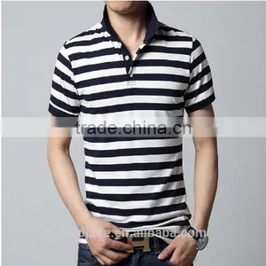 2015 High Quality Polo Shirt Newest Design Polot-shirt for Men,stripe Design Casual or Classical Couple Polo Golf T-shirt thumbnail-1